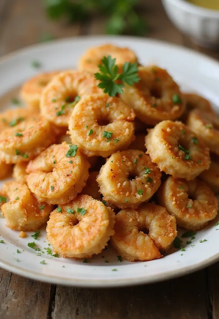 25 Air Fryer Seafood Recipes That Turn Out Crispy and Delicious 69 25 Air Fryer Seafood Recipes That Turn Out Crispy and Delicious - 13. Garlic Parmesan Air Fryer Shrimp