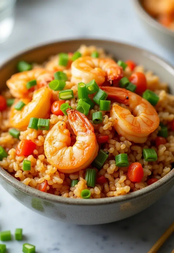 25 Air Fryer Seafood Recipes That Turn Out Crispy and Delicious 98 25 Air Fryer Seafood Recipes That Turn Out Crispy and Delicious - 18. Air Fryer Shrimp Fried Rice