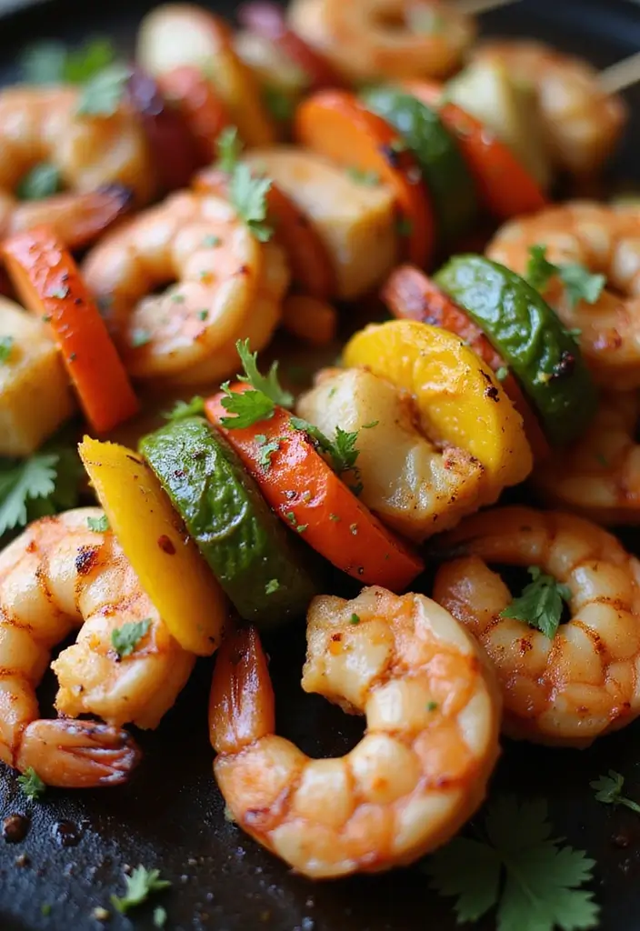 25 BBQ Seafood Recipes for Outdoor Grilling Fans - 1. Grilled Lemon Garlic Shrimp Skewers