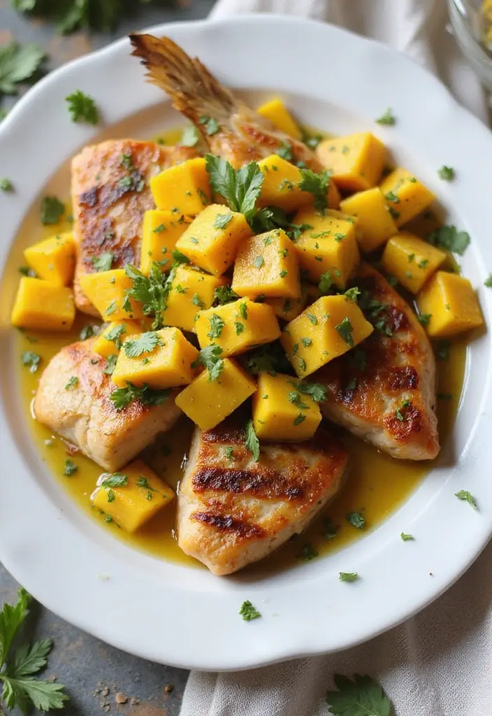 25 BBQ Seafood Recipes for Outdoor Grilling Fans - 10. Grilled Fish with Mango Salsa
