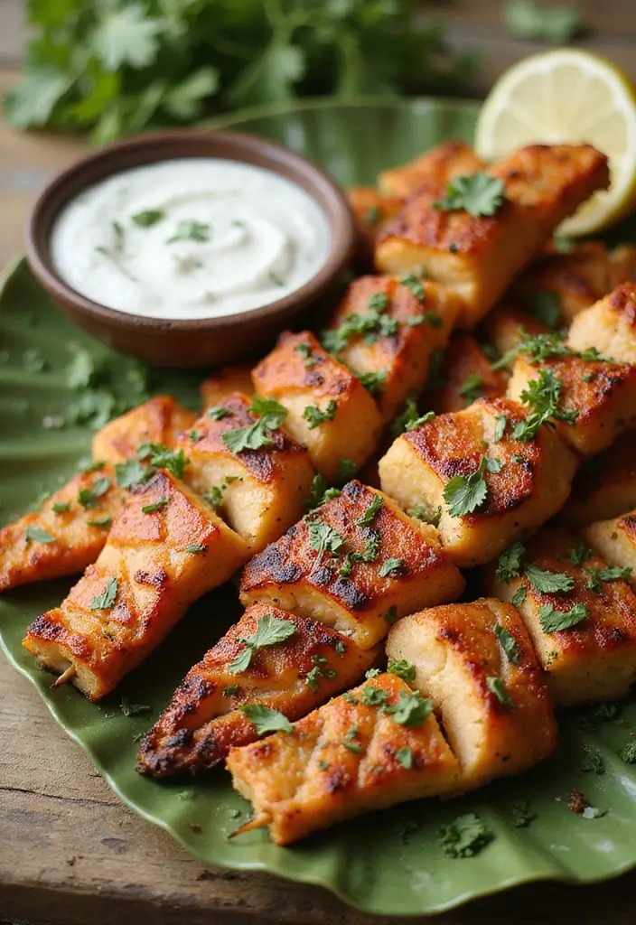 25 BBQ Seafood Recipes for Outdoor Grilling Fans - 19. Grilled Fish Kebabs with Herb Marinade