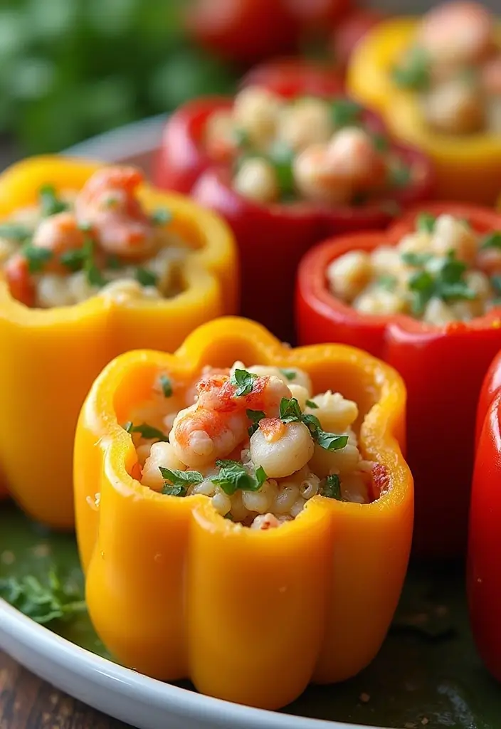 25 Best Seafood Platter Recipes for Elegant Gatherings 82 25 Best Seafood Platter Recipes for Elegant Gatherings - 16. Seafood Stuffed Peppers