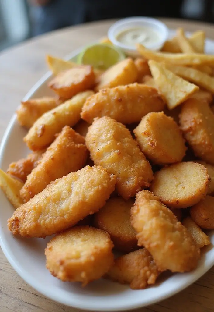 25 Best Seafood Platter Recipes for Elegant Gatherings 101 25 Best Seafood Platter Recipes for Elegant Gatherings - 19. Fish and Chips Bites