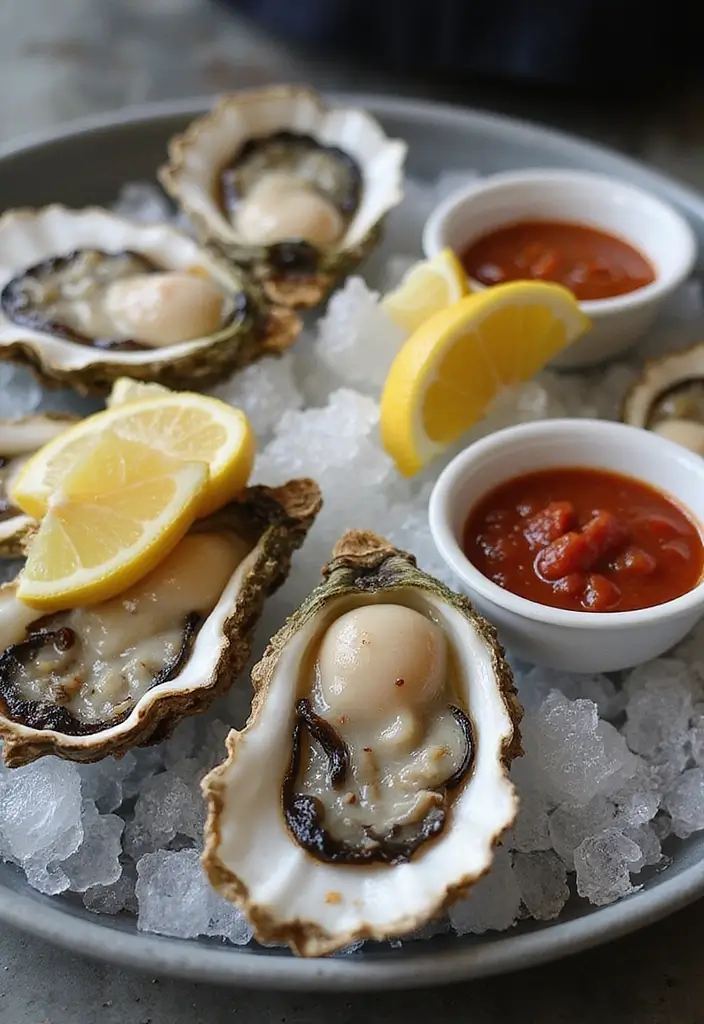 25 Best Seafood Platter Recipes for Elegant Gatherings 13 25 Best Seafood Platter Recipes for Elegant Gatherings - 3. Oysters on the Half Shell