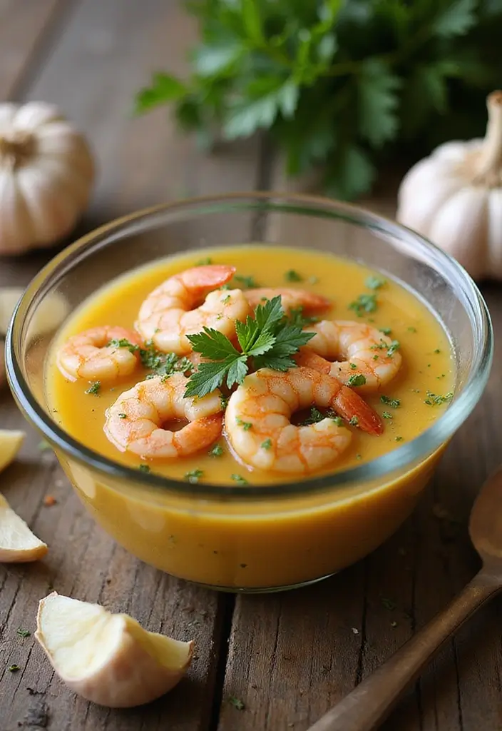 25 Crockpot Seafood Soup Recipes That Cook Themselves 96 25 Crockpot Seafood Soup Recipes That Cook Themselves - 16. Garlic Butter Shrimp Soup