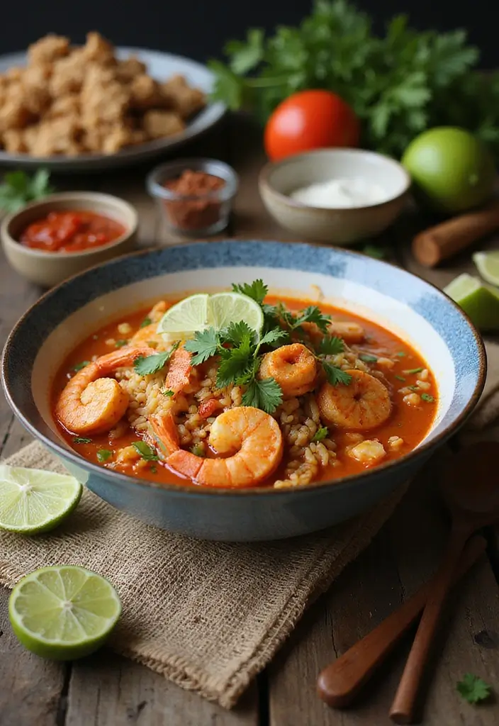 25 Crockpot Seafood Soup Recipes That Cook Themselves 115 25 Crockpot Seafood Soup Recipes That Cook Themselves - 19. Spicy Seafood and Rice Soup