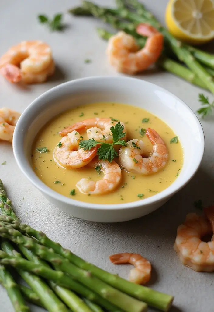 25 Crockpot Seafood Soup Recipes That Cook Themselves 130 25 Crockpot Seafood Soup Recipes That Cook Themselves - 22. Shrimp and Asparagus Soup