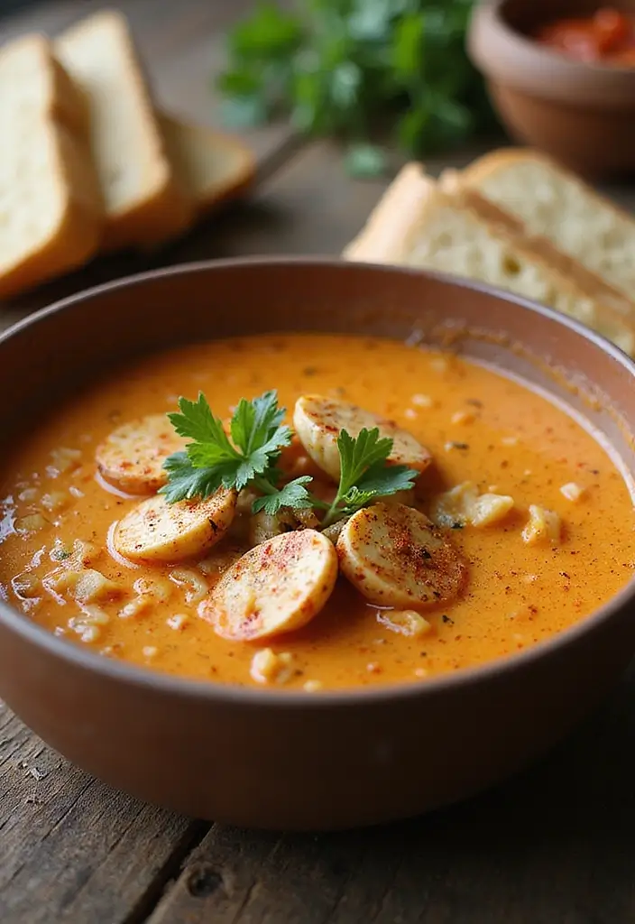 25 Crockpot Seafood Soup Recipes That Cook Themselves 15 25 Crockpot Seafood Soup Recipes That Cook Themselves - 3. Spicy Clam Chowder