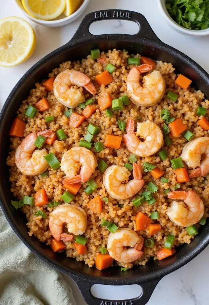 25 Easy Seafood Dinner Recipes Perfect for Busy Nights 27 25 Easy Seafood Dinner Recipes Perfect for Busy Nights - 5. One-Pan Shrimp and Rice