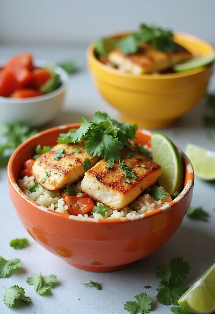25+ Easy Seafood Recipes for a Crowd Everyone Will Love 137 25+ Easy Seafood Recipes for a Crowd Everyone Will Love - 23. Fish Taco Bowls