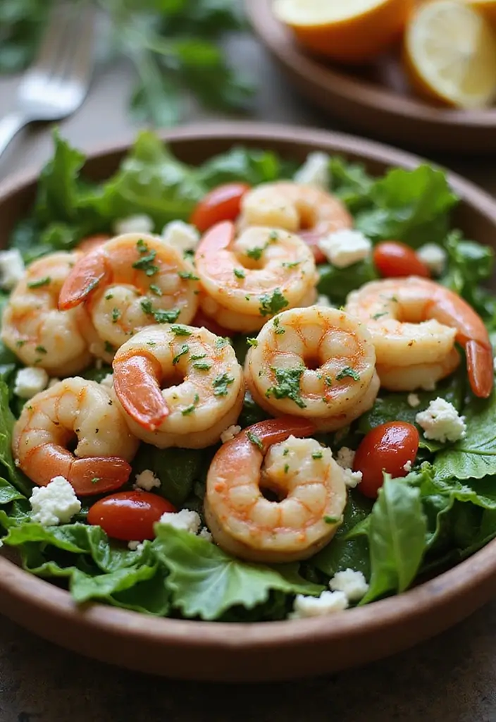 25 Healthy Seafood Salad Recipes Packed with Freshness 74 25 Healthy Seafood Salad Recipes Packed with Freshness - 14. Shrimp and Feta Salad