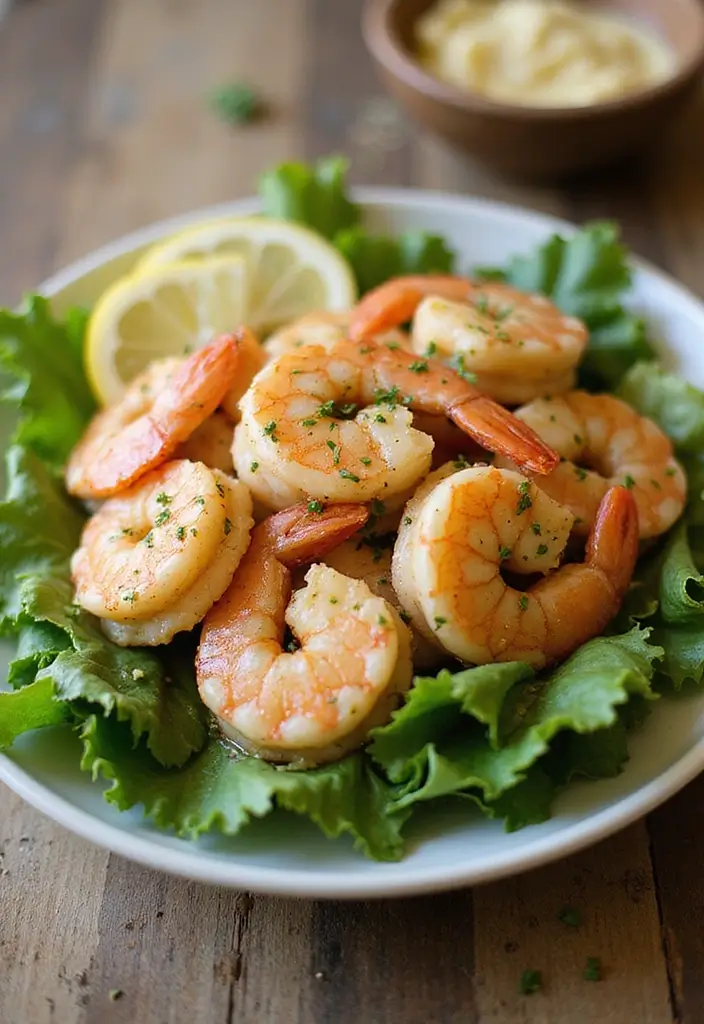 25 Healthy Seafood Salad Recipes Packed with Freshness 96 25 Healthy Seafood Salad Recipes Packed with Freshness - 18. Garlic Butter Shrimp Salad