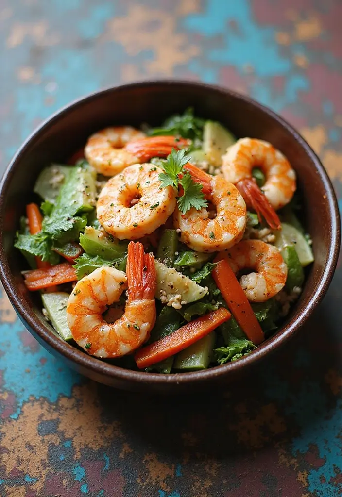 25 Healthy Seafood Salad Recipes Packed with Freshness 103 25 Healthy Seafood Salad Recipes Packed with Freshness - 19. Asian-Inspired Seafood Salad
