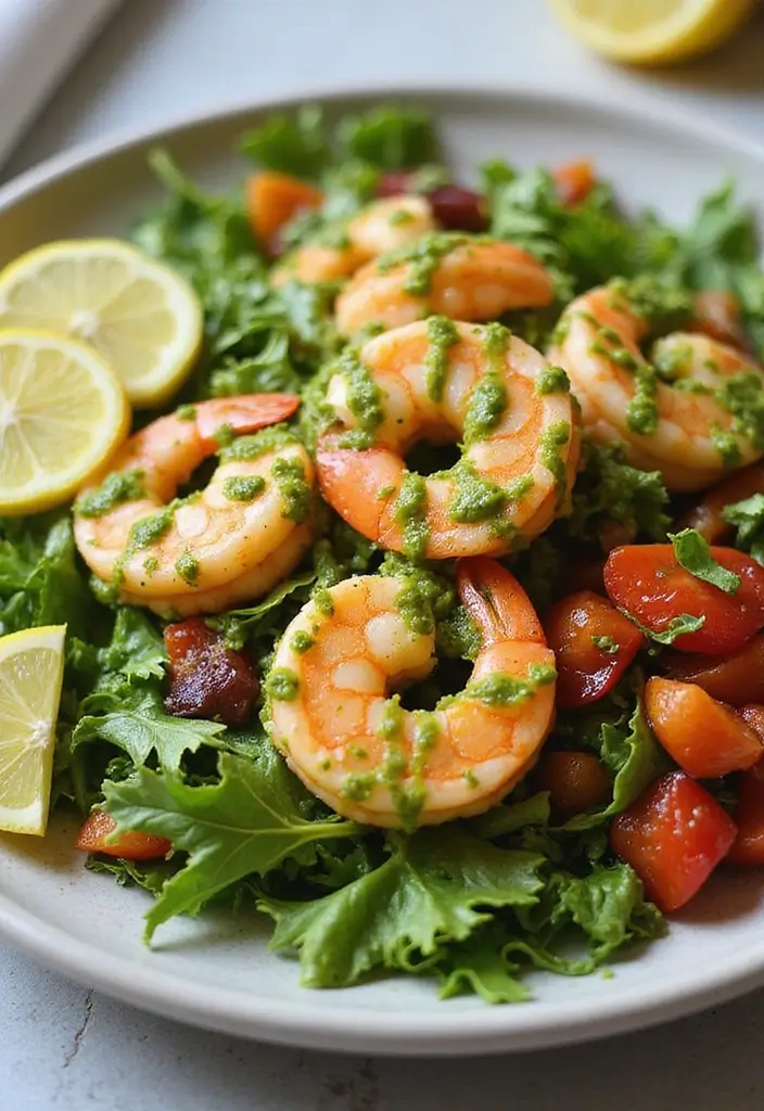 25 Healthy Seafood Salad Recipes Packed with Freshness 143 25 Healthy Seafood Salad Recipes Packed with Freshness - 25. Pesto Shrimp Salad