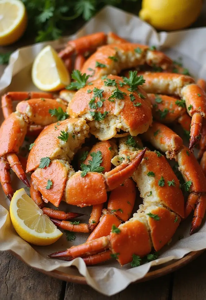 25 High Protein Seafood Recipes for Muscle and Energy 77 25 High Protein Seafood Recipes for Muscle and Energy - 13. Garlic Butter Crab Legs