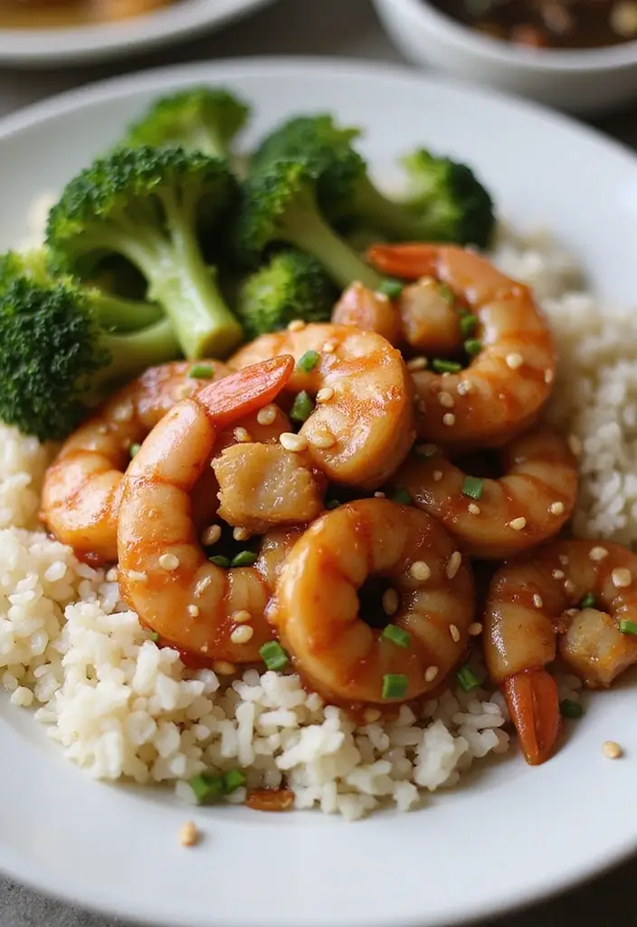 25 High Protein Seafood Recipes for Muscle and Energy 106 25 High Protein Seafood Recipes for Muscle and Energy - 18. Teriyaki Shrimp and Rice