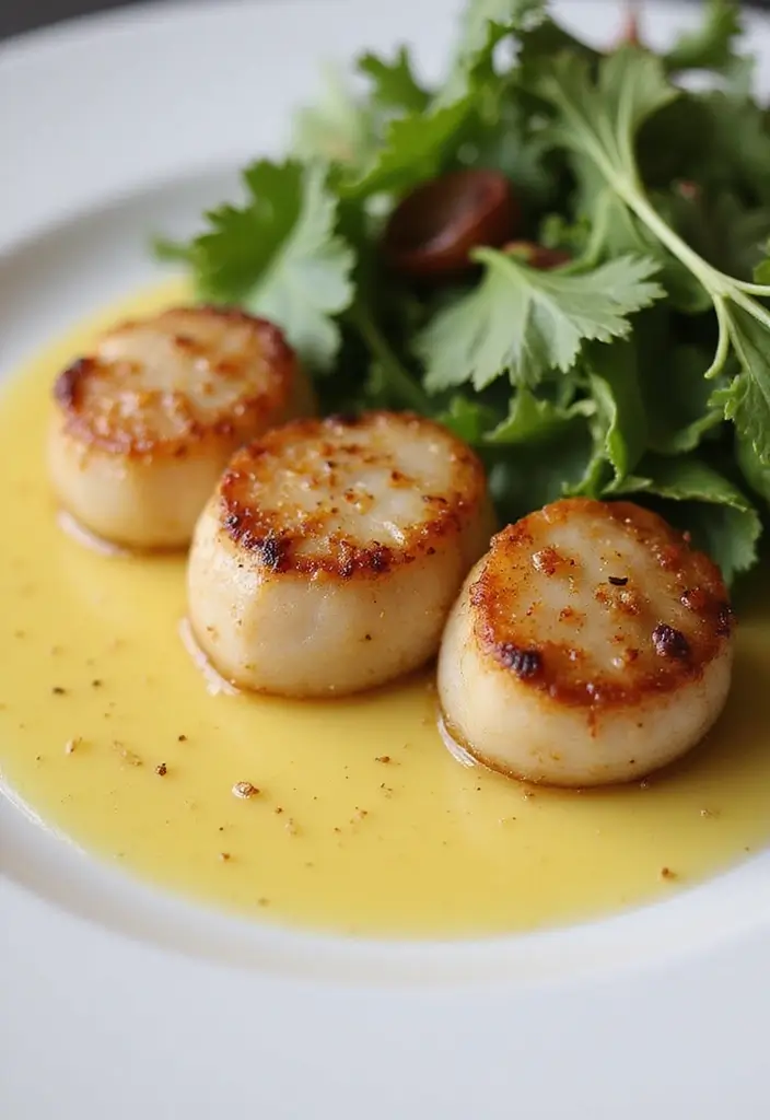 25 High Protein Seafood Recipes for Muscle and Energy 134 25 High Protein Seafood Recipes for Muscle and Energy - 22. Seared Scallops with Lemon Butter