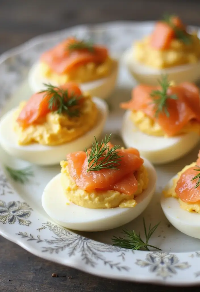 25 Ina Garten Seafood Recipes with Signature Elegance 92 25 Ina Garten Seafood Recipes with Signature Elegance - 14. Smoked Salmon Deviled Eggs