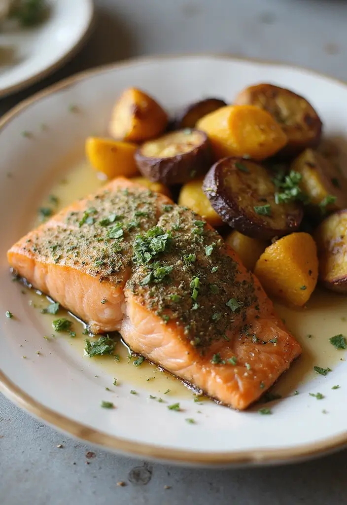 25 Ina Garten Seafood Recipes with Signature Elegance 8 25 Ina Garten Seafood Recipes with Signature Elegance - 2. Herb-Crusted Salmon