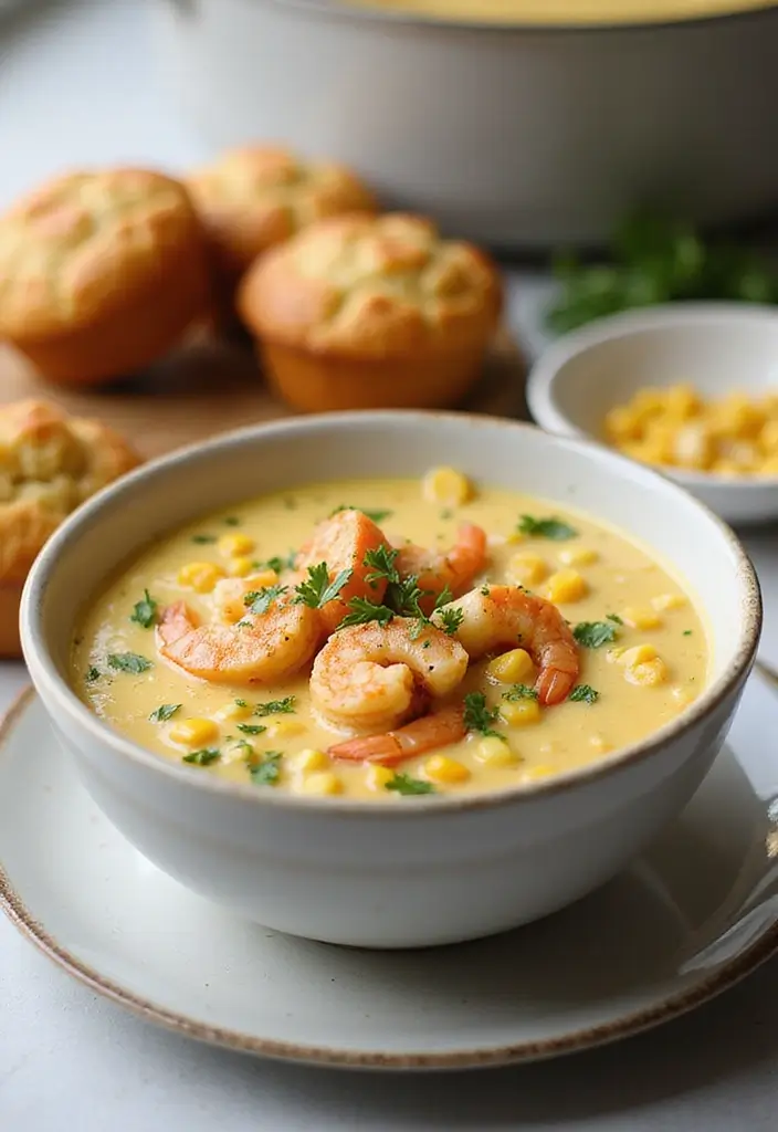 25 Instant Pot Seafood Recipes That Save Time and Effort 8 25 Instant Pot Seafood Recipes That Save Time and Effort - 2. Shrimp and Corn Chowder
