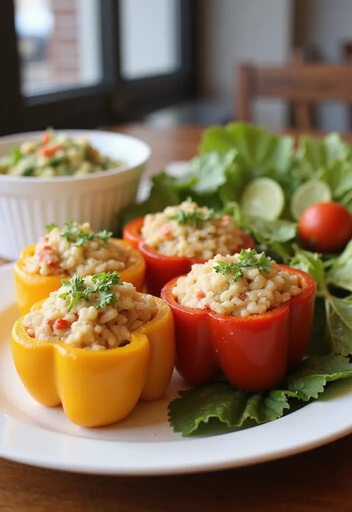 25 Instant Pot Seafood Recipes That Save Time and Effort 131 25 Instant Pot Seafood Recipes That Save Time and Effort - 23. Instant Pot Seafood Stuffed Peppers