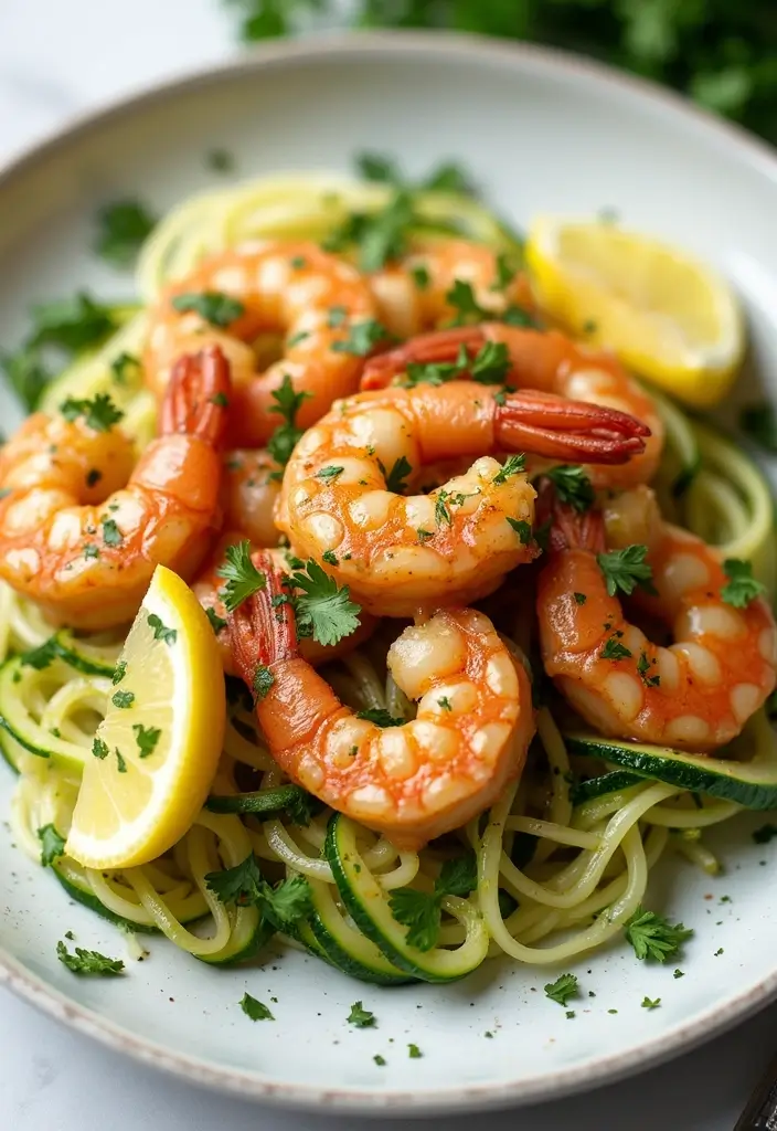 25 Keto Dinner Recipes with Seafood for Healthy Living 60 25 Keto Dinner Recipes with Seafood for Healthy Living - 10. Shrimp Scampi with Zoodles