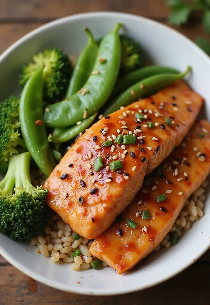 25 Keto Dinner Recipes with Seafood for Healthy Living 135 25 Keto Dinner Recipes with Seafood for Healthy Living - 21. Teriyaki Salmon Bowls