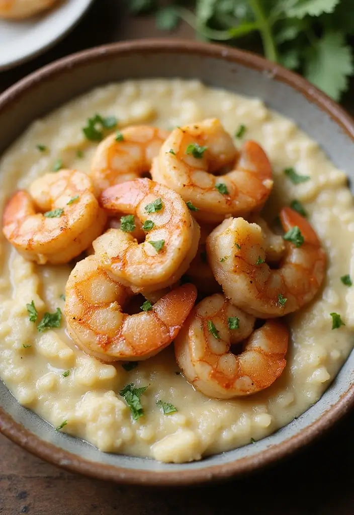 25 Keto Dinner Recipes with Seafood for Healthy Living 159 25 Keto Dinner Recipes with Seafood for Healthy Living - 25. Shrimp and Grits with Cauliflower Grits