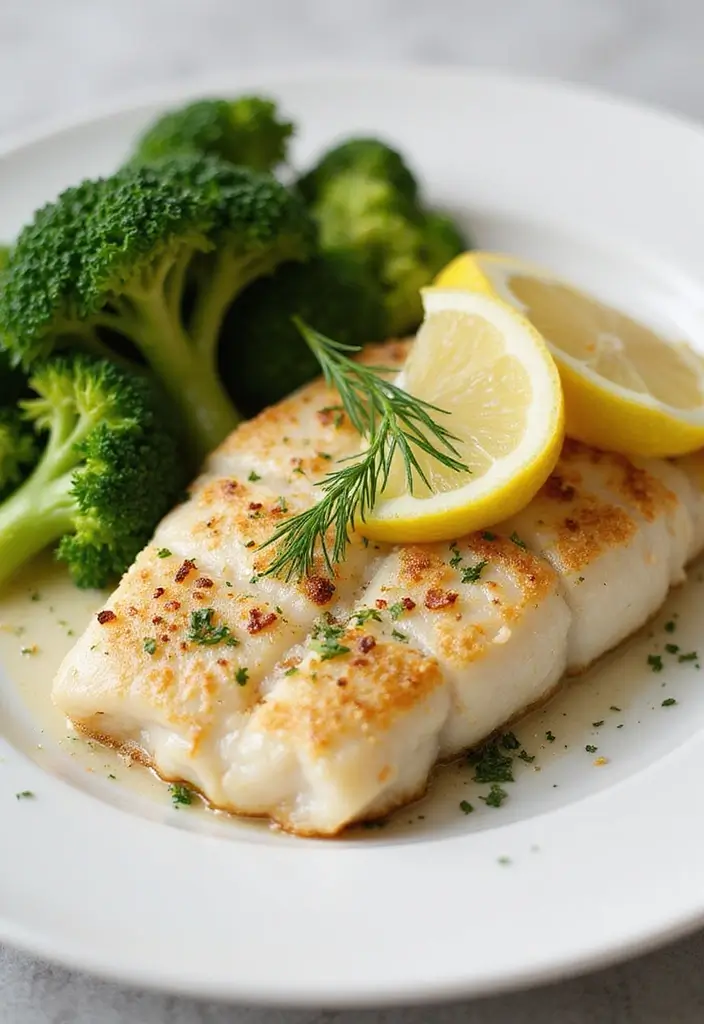 25 Keto Dinner Recipes with Seafood for Healthy Living 22 25 Keto Dinner Recipes with Seafood for Healthy Living - 4. Baked Cod with Dill and Lemon