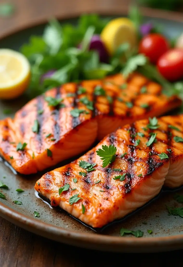 25 Keto Dinner Recipes with Seafood for Healthy Living 53 25 Keto Dinner Recipes with Seafood for Healthy Living - 9. Mediterranean Grilled Salmon