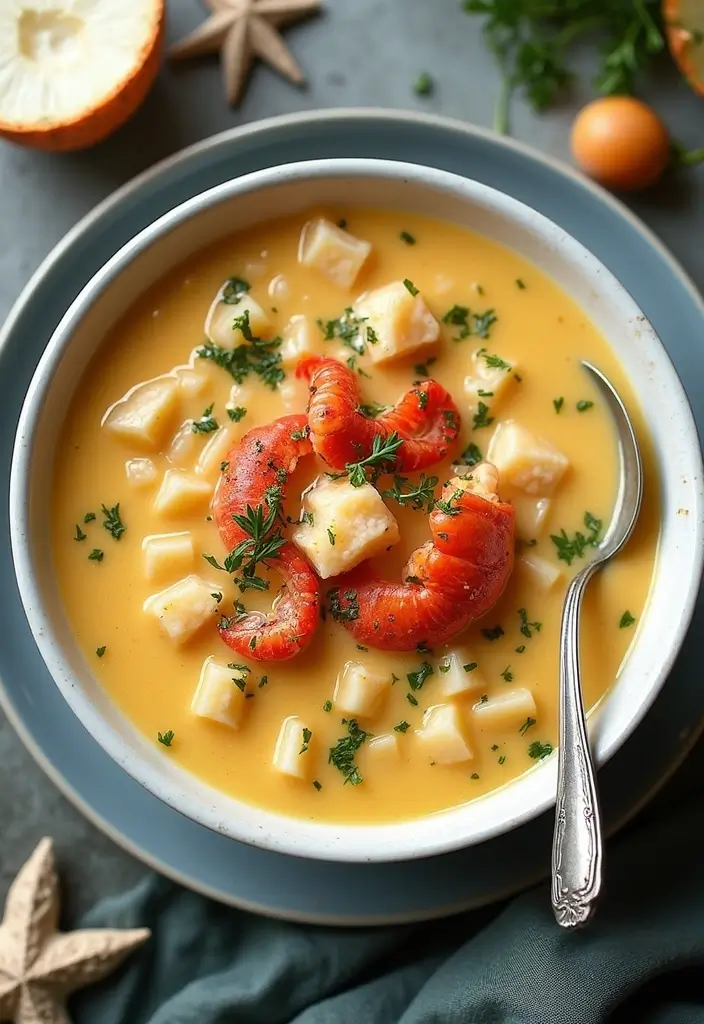 25 Keto Seafood Soup Recipes for a Comforting Bowl 111 25 Keto Seafood Soup Recipes for a Comforting Bowl - 19. New England Lobster Chowder