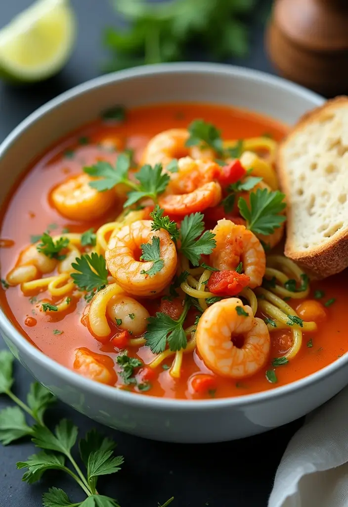 25 Keto Seafood Soup Recipes for a Comforting Bowl 15 25 Keto Seafood Soup Recipes for a Comforting Bowl - 3. Zucchini Noodle Seafood Soup