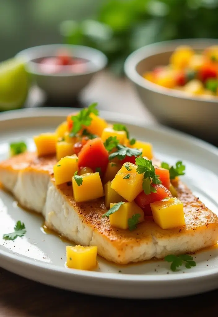 25 Low Carb Seafood Recipes That Don’t Sacrifice Flavor 124 25 Low Carb Seafood Recipes That Don’t Sacrifice Flavor - 22. Mahi Mahi with Mango Salsa