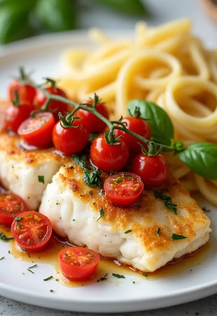25 Low Sodium Seafood Recipes for Heart-Healthy Eating 76 25 Low Sodium Seafood Recipes for Heart-Healthy Eating - 12. Baked Tilapia with Tomato Basil