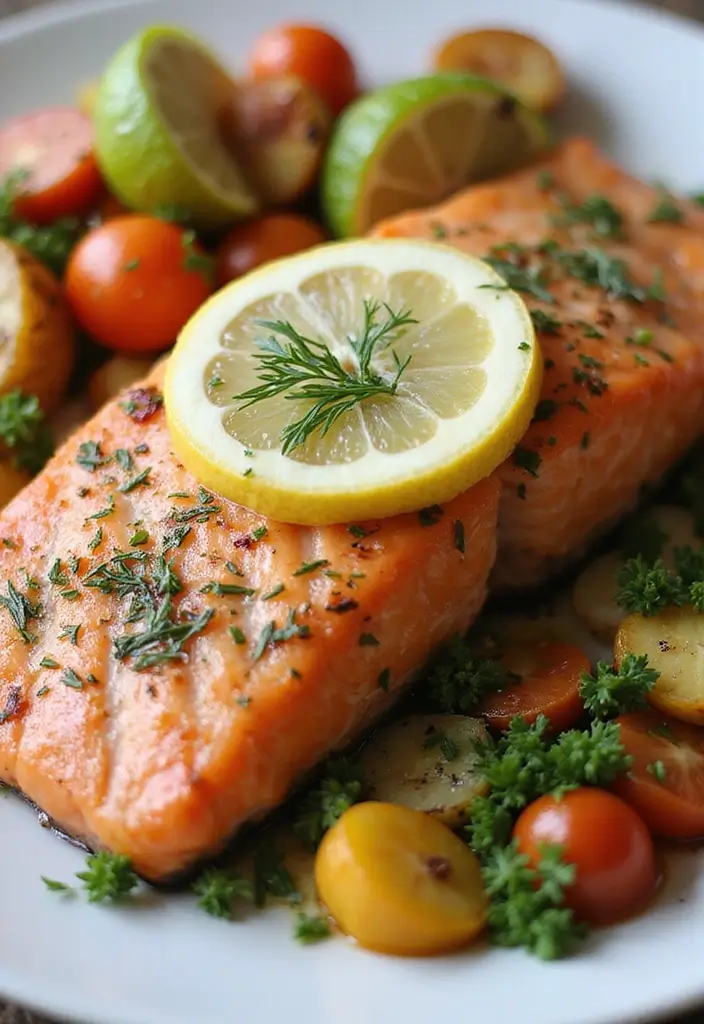 25 Low Sodium Seafood Recipes for Heart-Healthy Eating 8 25 Low Sodium Seafood Recipes for Heart-Healthy Eating - 2. Baked Salmon with Dill