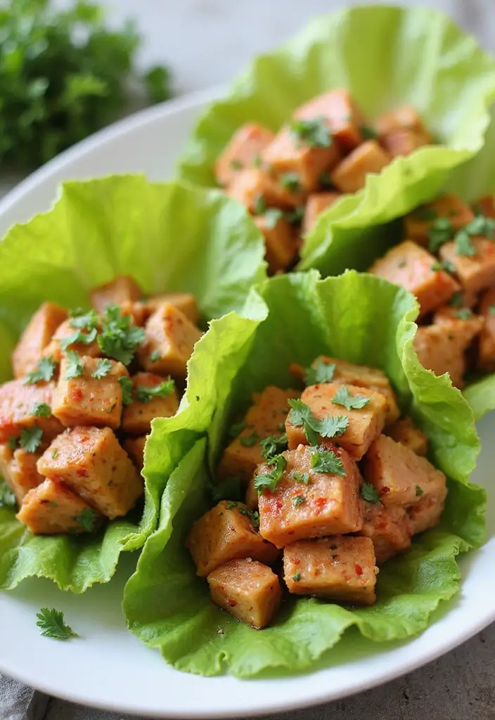 25 Low Sodium Seafood Recipes for Heart-Healthy Eating 15 25 Low Sodium Seafood Recipes for Heart-Healthy Eating - 3. Spicy Tuna Salad Lettuce Wraps