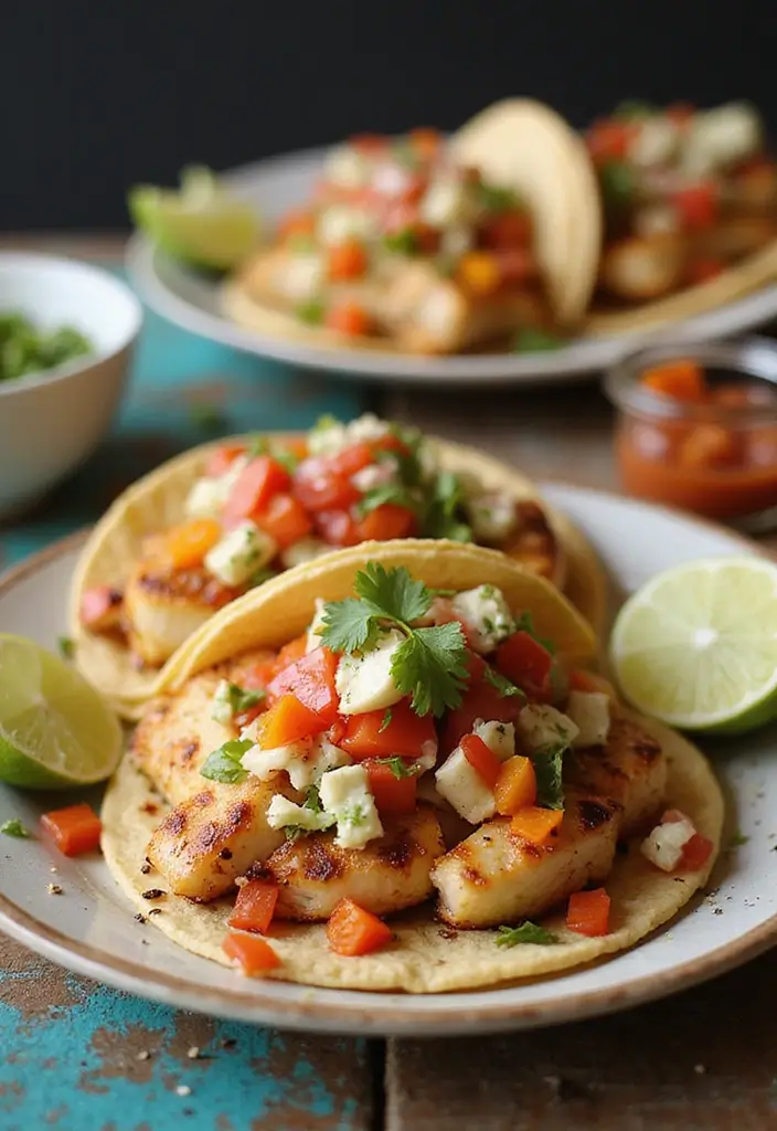 25 Low Sodium Seafood Recipes for Heart-Healthy Eating 22 25 Low Sodium Seafood Recipes for Heart-Healthy Eating - 4. Grilled Mahi-Mahi Tacos