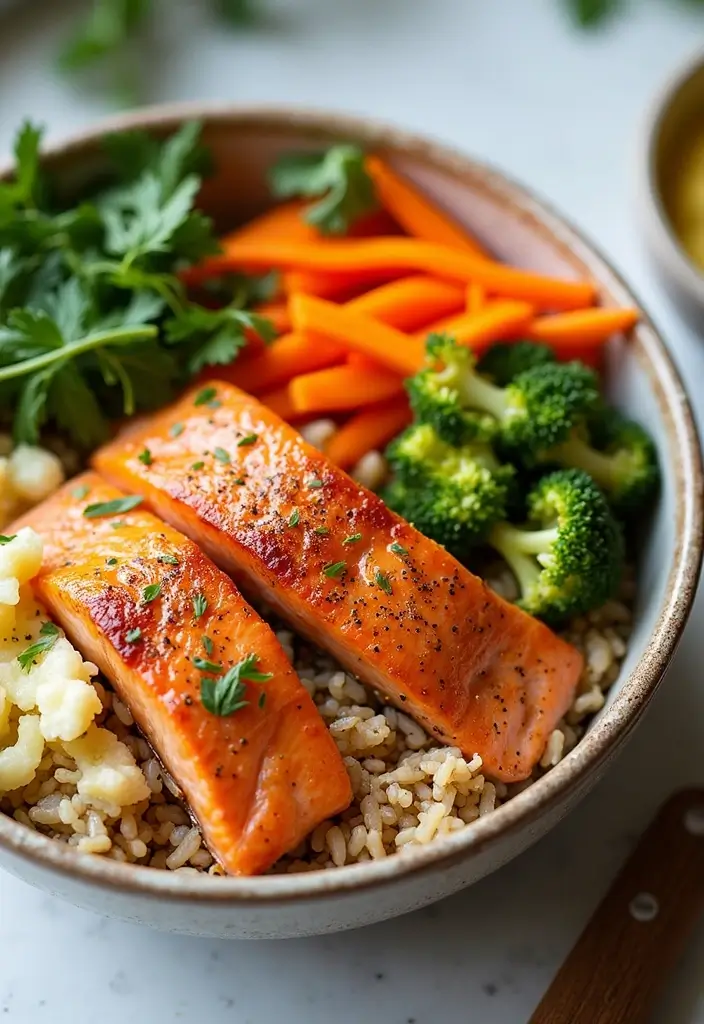 25 Low Sodium Seafood Recipes for Heart-Healthy Eating 43 25 Low Sodium Seafood Recipes for Heart-Healthy Eating - 7. Honey Garlic Salmon Bowls