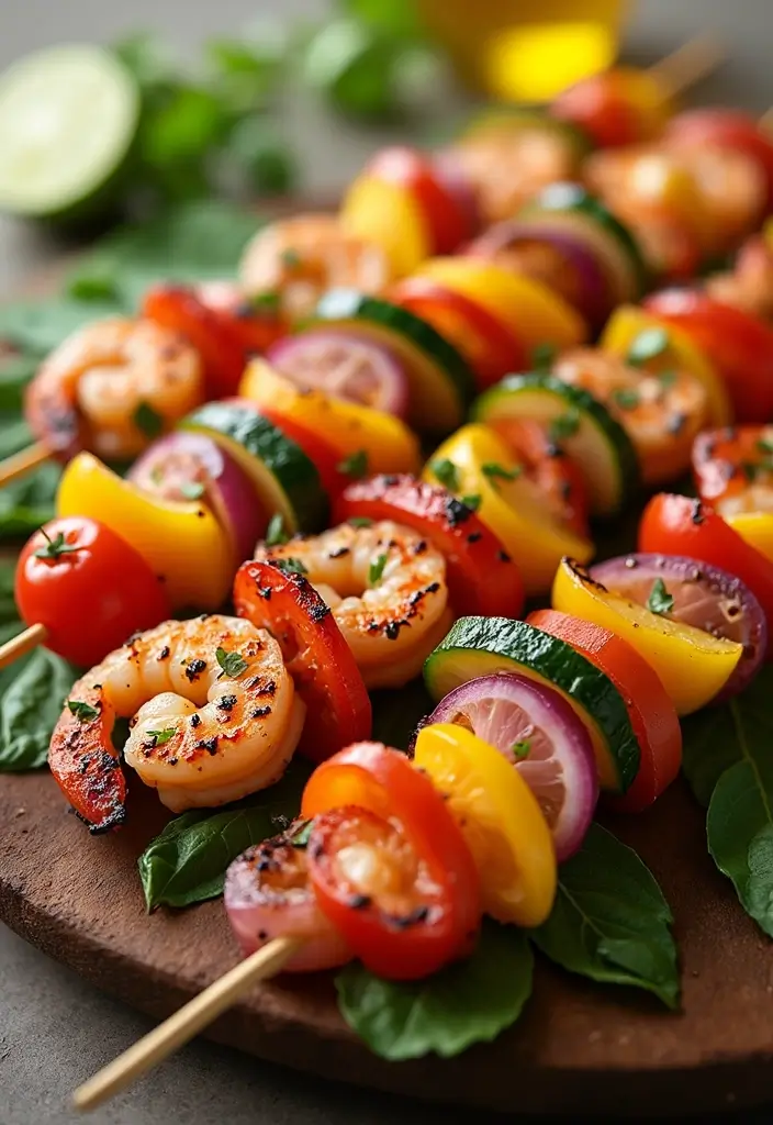 25 Low Sodium Seafood Recipes for Heart-Healthy Eating 50 25 Low Sodium Seafood Recipes for Heart-Healthy Eating - 8. Mediterranean Shrimp Skewers
