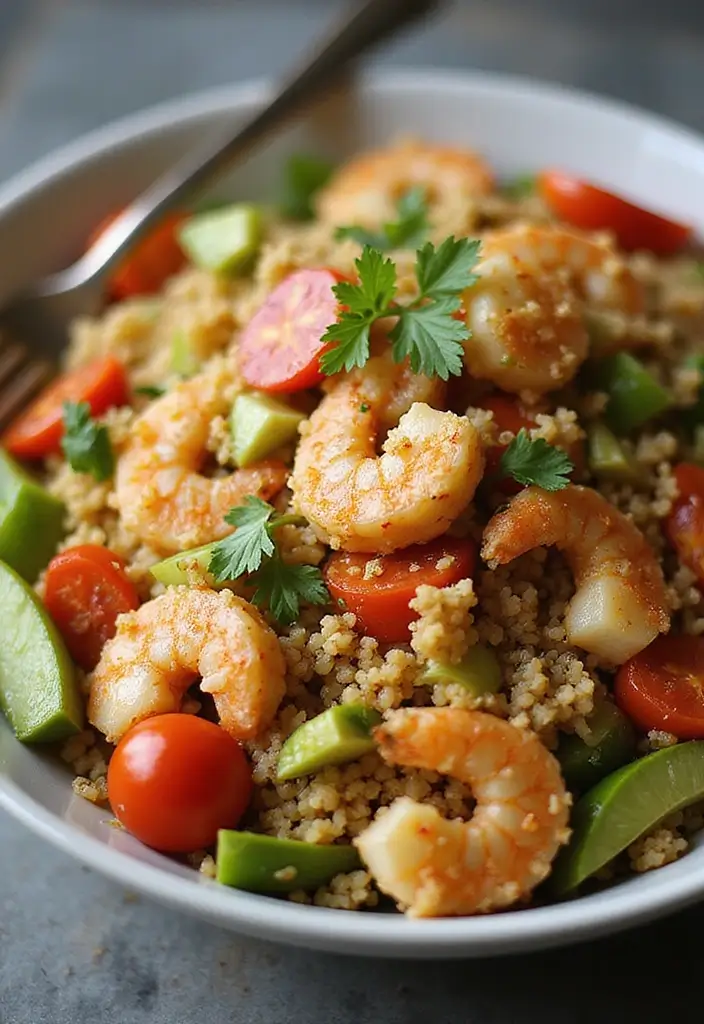 25 Low Sodium Seafood Recipes for Heart-Healthy Eating 55 25 Low Sodium Seafood Recipes for Heart-Healthy Eating - 9. Shrimp Fried Quinoa
