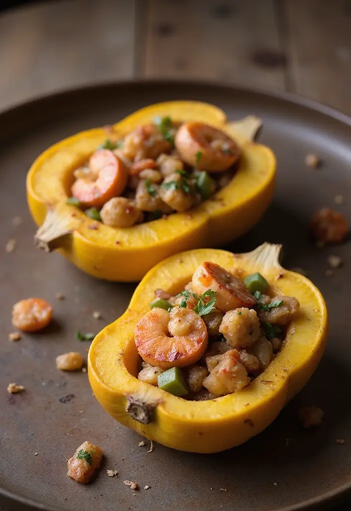 25 Recipes Using Seafood Broth for Richer Flavor 108 25 Recipes Using Seafood Broth for Richer Flavor - 18. Seafood Stuffed Acorn Squash