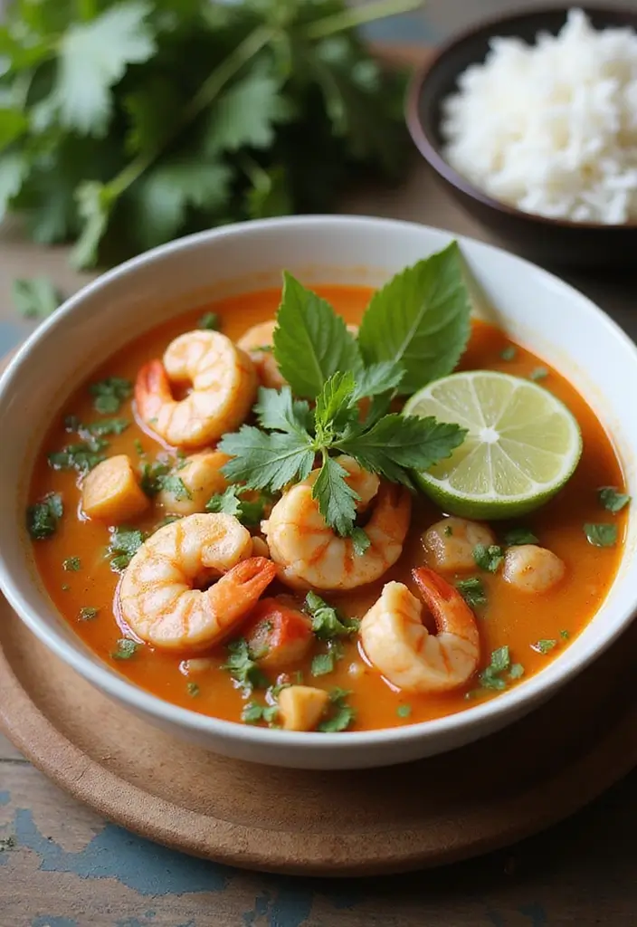25 Recipes Using Seafood Broth for Richer Flavor 22 25 Recipes Using Seafood Broth for Richer Flavor - 4. Thai Seafood Coconut Soup