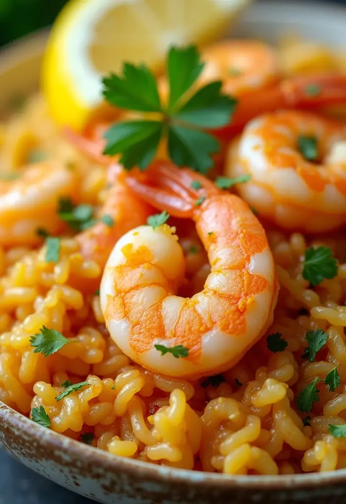 25 Rice and Seafood Recipes for Quick Weeknight Dinners 1 25 Rice and Seafood Recipes for Quick Weeknight Dinners - 1. Lemon Garlic Shrimp Rice