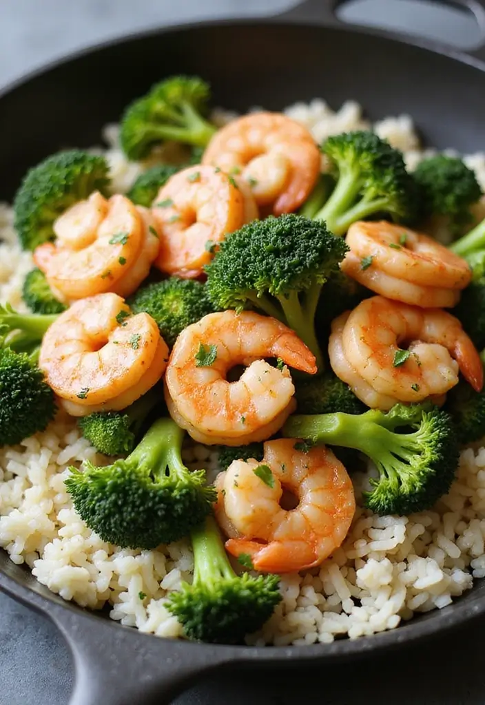 25 Rice and Seafood Recipes for Quick Weeknight Dinners 71 25 Rice and Seafood Recipes for Quick Weeknight Dinners - 11. One-Pan Shrimp and Broccoli