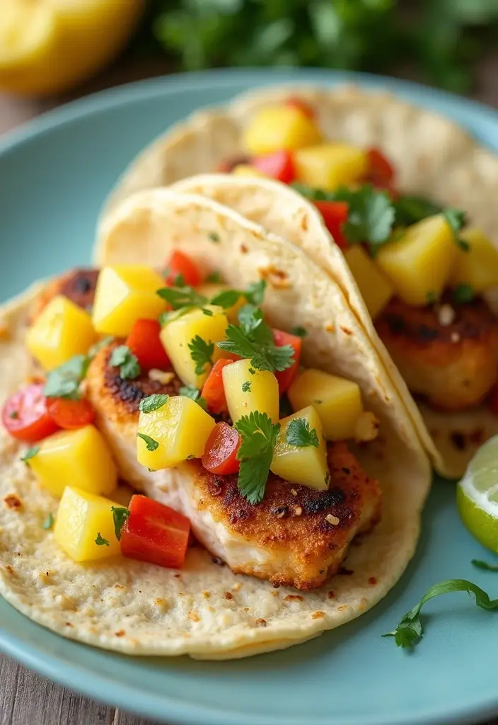 25 Rice and Seafood Recipes for Quick Weeknight Dinners 83 25 Rice and Seafood Recipes for Quick Weeknight Dinners - 13. Fish Tacos with Pineapple Salsa