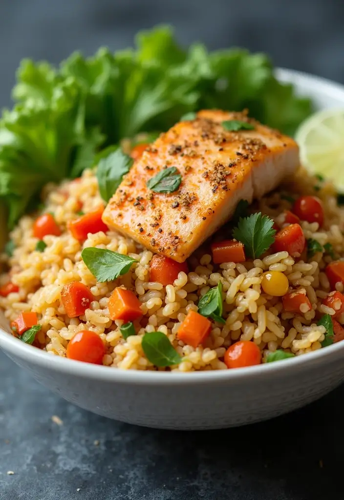 25 Rice and Seafood Recipes for Quick Weeknight Dinners 129 25 Rice and Seafood Recipes for Quick Weeknight Dinners - 21. Fish & Vegetable Stir-Fry Rice