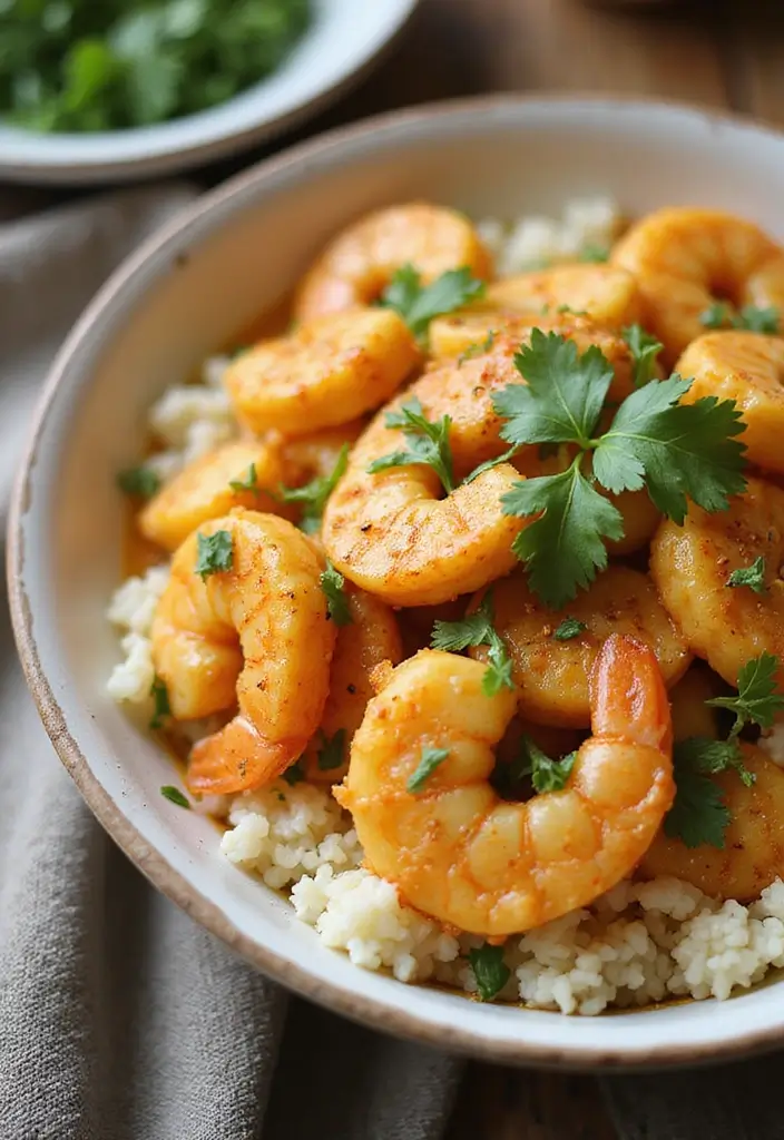 25 Rice and Seafood Recipes for Quick Weeknight Dinners 22 25 Rice and Seafood Recipes for Quick Weeknight Dinners - 4. Creamy Coconut Shrimp and Rice