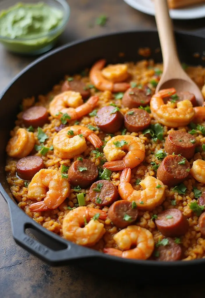 25 Rice and Seafood Recipes for Quick Weeknight Dinners 29 25 Rice and Seafood Recipes for Quick Weeknight Dinners - 5. One-Pan Jambalaya