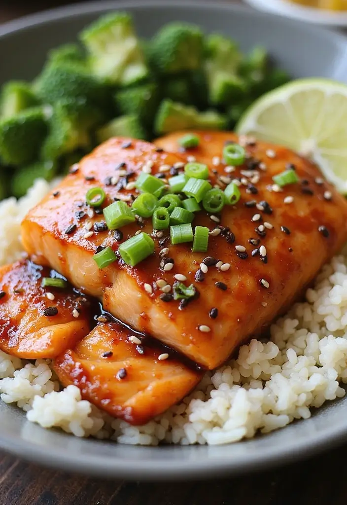 25 Rice and Seafood Recipes for Quick Weeknight Dinners 50 25 Rice and Seafood Recipes for Quick Weeknight Dinners - 8. Teriyaki Salmon Rice Bowl