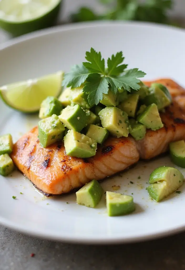 25 Seafood Dish Recipes Perfect for Home Cooks - 1. Grilled Salmon with Avocado Salsa